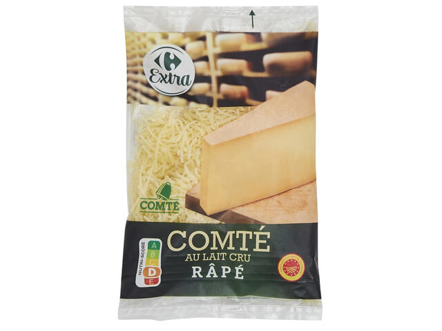 Comté Râpé Carrefour Extra 150g.