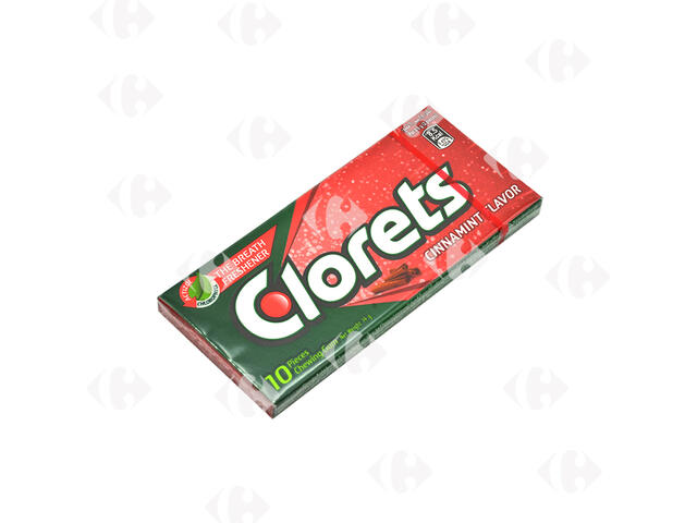 Chewing-Gum Canelle Clorets 10 unités.