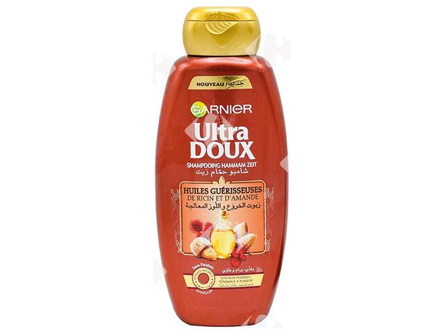 Shampooing Hammam Zeit Ricin Amande Ultra Doux Garnier 400ml.