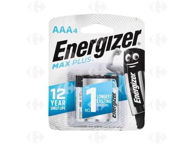 Piles AAA Max plus Energizer 4 unités