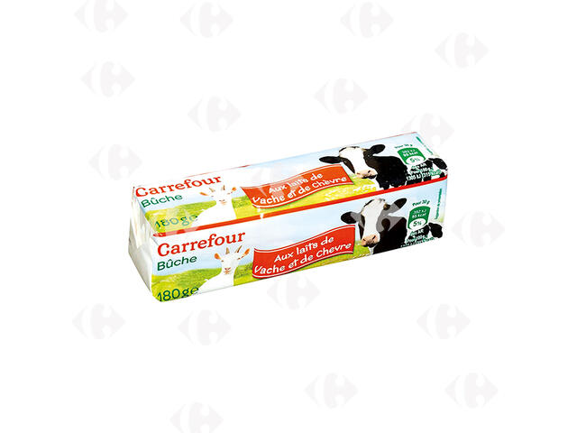 Bûche de Fromage de Chèvre au Lait Mélangé Carrefour 180g