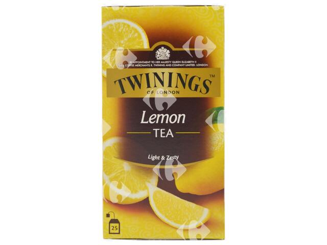 Thé Aromatisé en Sachets Citron Twinings 25 sachets