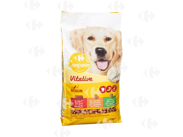 Croquettes pour Chiens Bœuf et Légume Carrefour 10kg