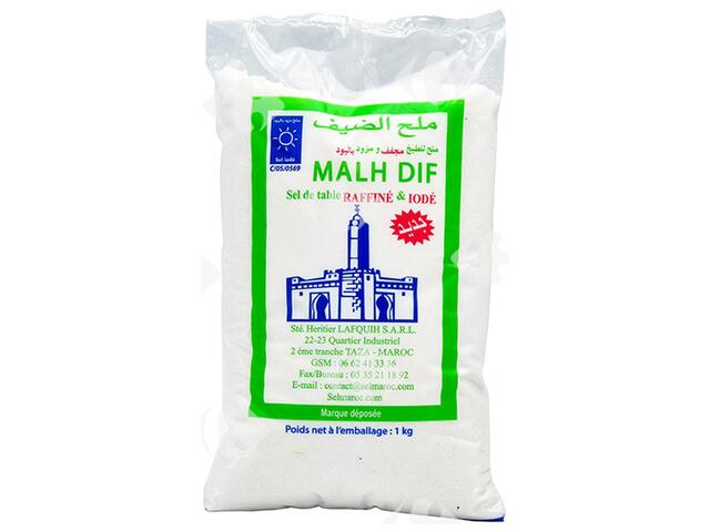 Sel Fin Iodé en Sachet Dif 1kg