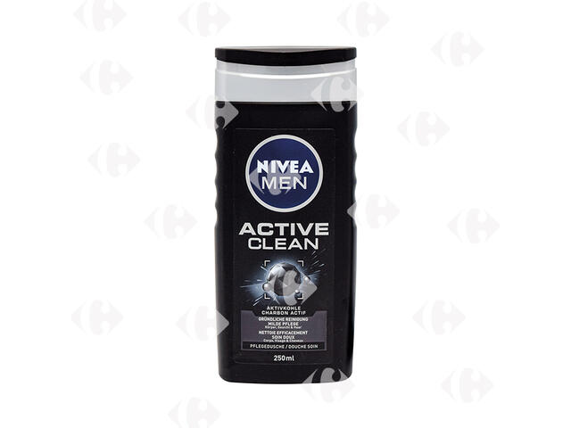 Gel douche 3en1 Active Clean Nivea Men 250ml