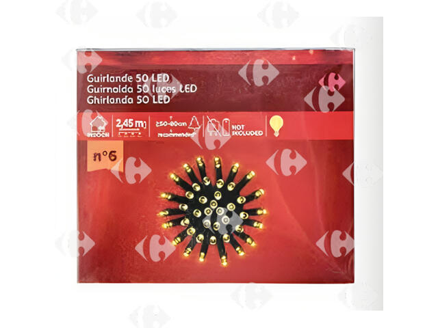 Guirlande 50 LED DE79233 2,45m