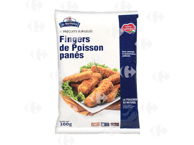 Fingers de Poisson Panés Nature La Marinière 300g.