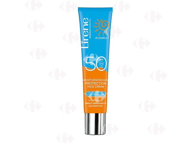 Crème Visage Solaire Hydratante et Protectrice SPF 50 Lirene 40ml.