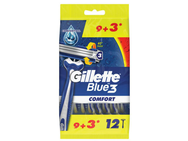 Rasoir Jetable Blue 3 Gillette 9+3 Gratuits