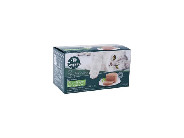 Pâtée pour Chat Adulte Carrefour Companino 4x85g