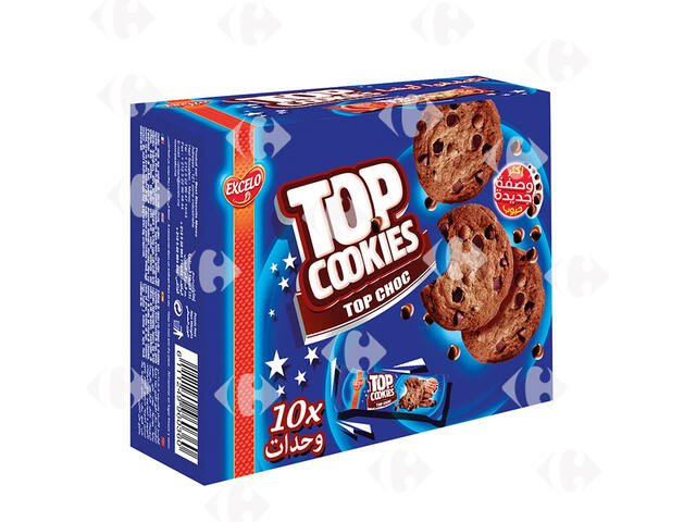 Pack Biscuit Cacao Top Cookies 10x32g.