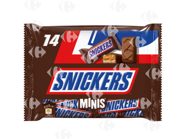 Mini Barres Chocolatées Snickers 227g