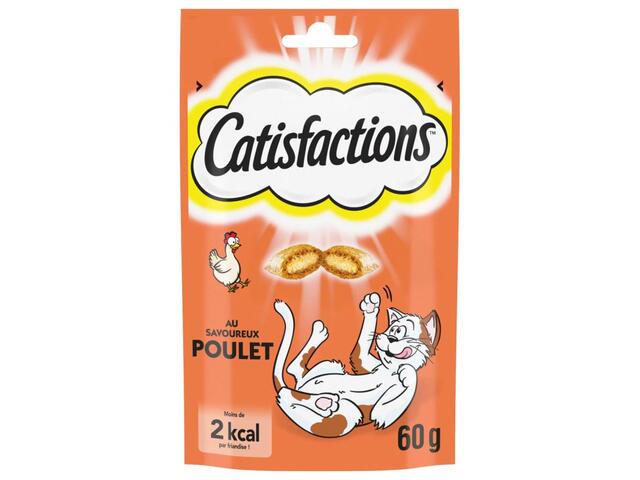 Friandises au Poulet pour Chats Catisfactions 60g