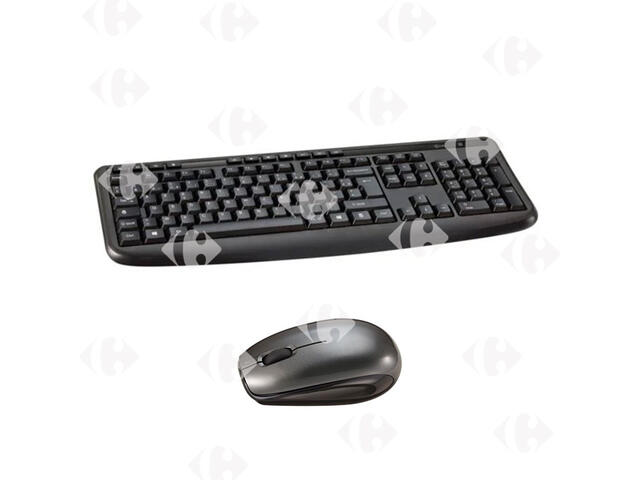 Clavier Souris Bluetooth Noir USB 2 Poss