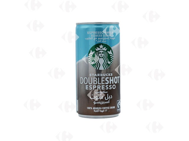 Café Glacé Espresso sans Sucre Doubleshot Starbucks 20cl