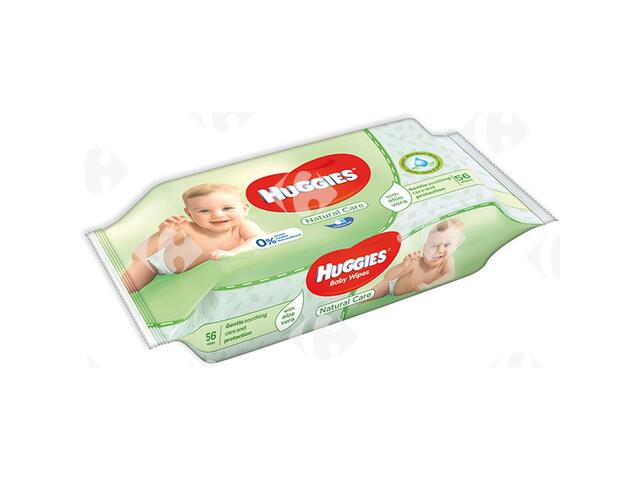 Lingettes Bébé Natural Huggies 56 unités