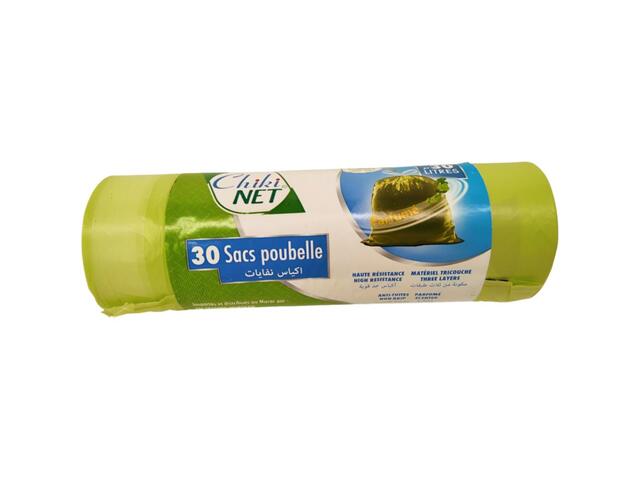 Sac Poubelle Parfumé Chikinet 30L 30 unités