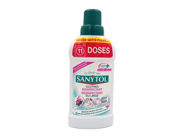 Détergent Lessive Liquide Anti-bactérien Sanytol 500ml.