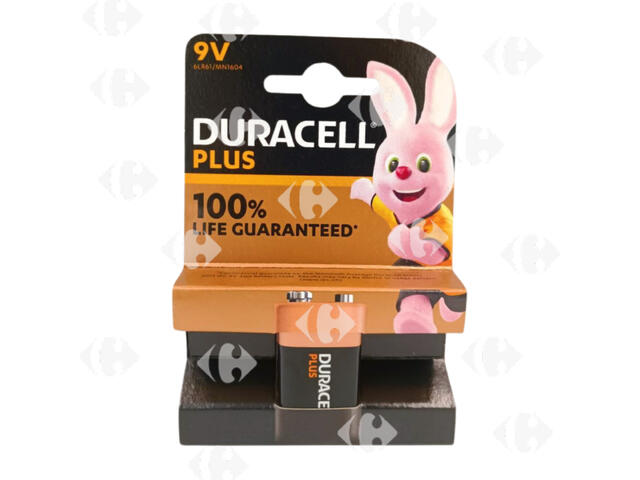 Pile Alcaline Plus Duracell 9V