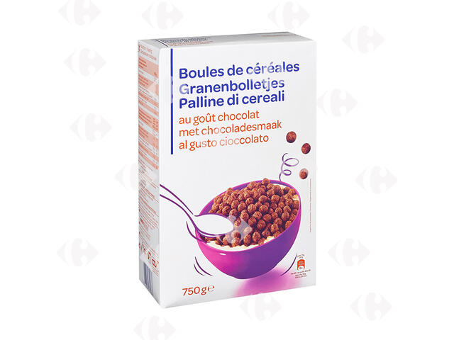 Céréales Chocolat Carrefour Blanc 750g