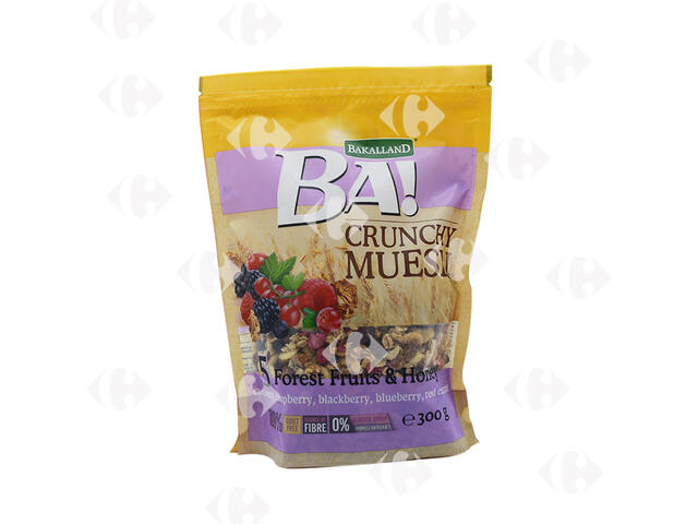 Muesli Crunchy Fruits des Bois Ba 300g.