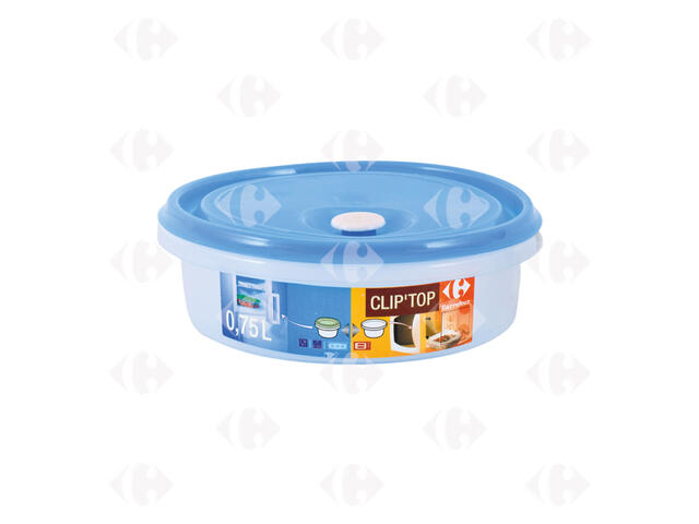 Boîte Alimentaire Ronde Bleu 0.75L