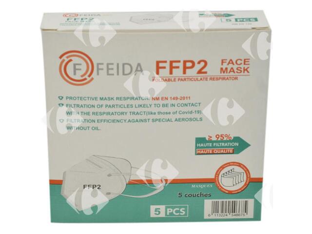 Masques de protection FFP2 5 unités.