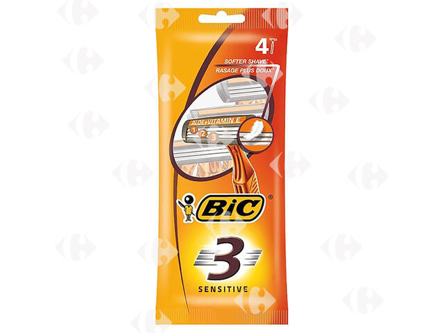 Rasoir Jetable Sensitive Bic 3 4 unités