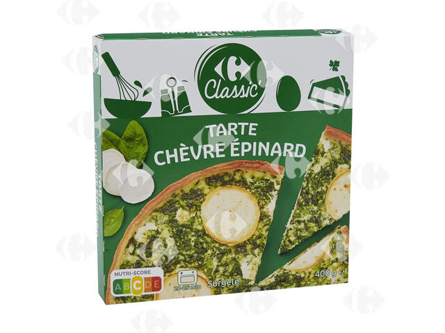 Tarte Chèvre Épinards Carrefour 400g