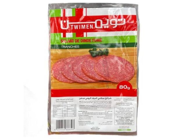Jambon de Dinde Fumé Tranches Twimen 80g