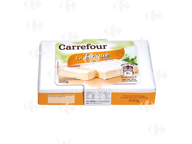 Brique au lait de vache 60% Mg Carrefour 200g