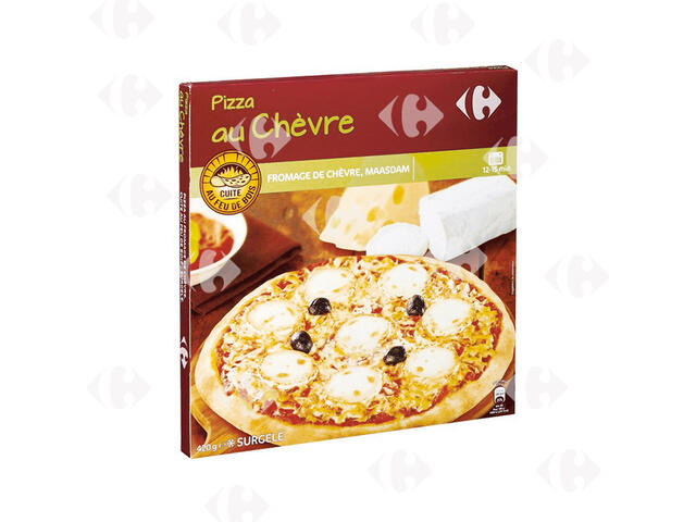 Pizza au Fromage de Chèvre au Feu de Bois Carerfour 440g