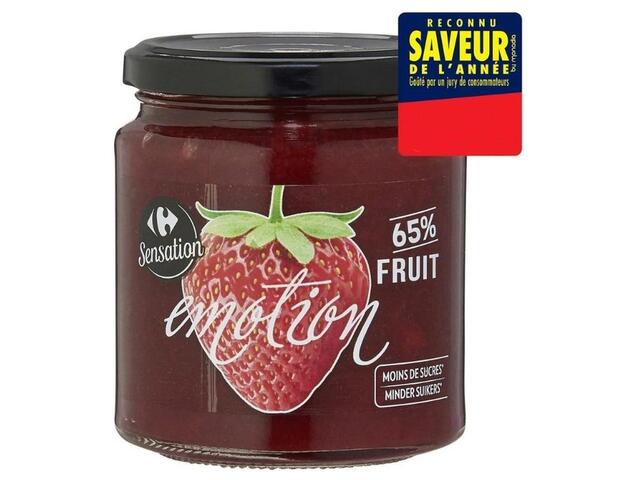 Confiture Fraise Carrefour Sensation 330g