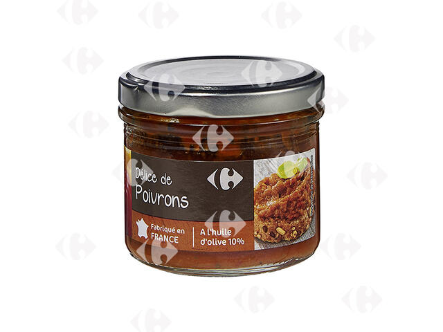 Délice de Poivrons à Tartiner Carrefour 100g