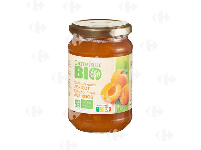 Confiture d'Abricot au Sucre de Canne Carrefour Bio 360g