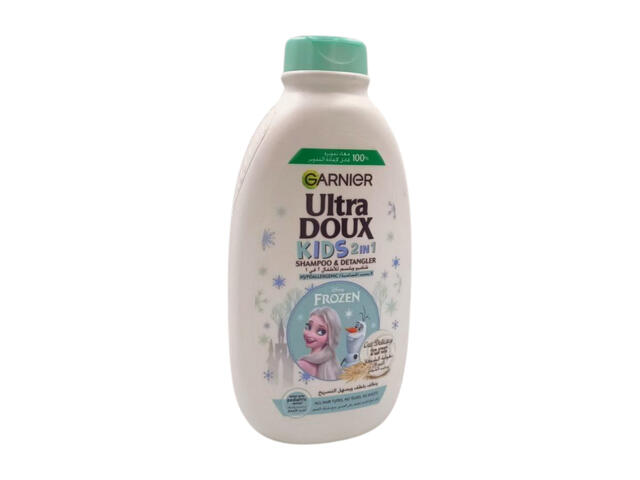 Shampoing Ultra Doux 2 en 1 Riz & Avoine pour Enfants Garnier 400ml.