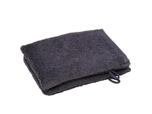 Gant de Toilette Gris Foncé 100% Coton Tex Home 15x21cm.