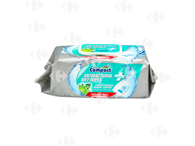 Lingettes Antibactériennes Unittol Ultra Compact 100 feuilles