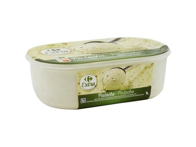 Crème Glacée Pistache en Bac Carrefour Extra 1L