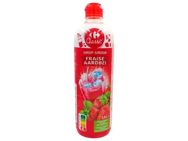 Sirop de Fraise Carrefour classic 1,5L.