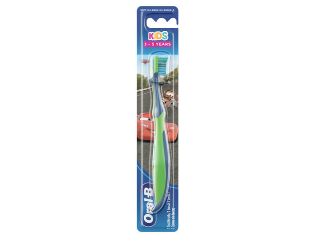 Brosse à dents Kids Cars (3-5 ans) Oral-B 1 unité.