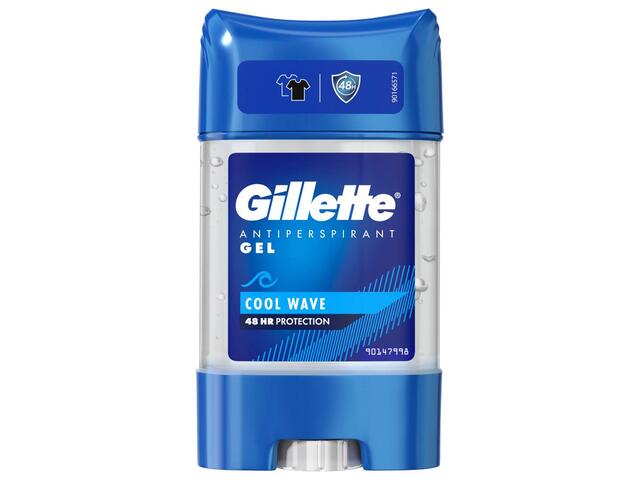 Déodorant Gel en Stick Anti-transpirant pour Homme Cool Wave 48H Gillette 75ml