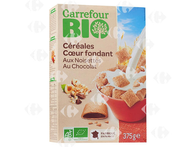 Céréales Bio aux Noisettes et au Chocolat Carrefour Bio 375g