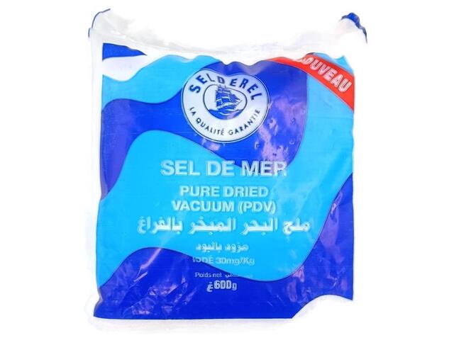 Sachet Sel de Mer Pur Sèche Selderel 600g.