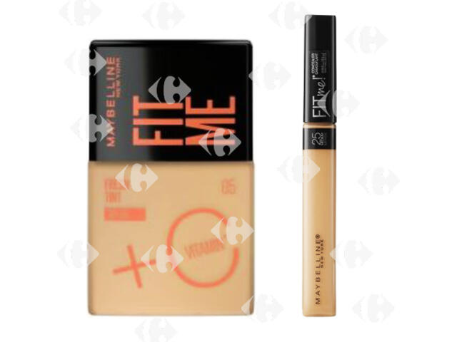 Pack Fond de Teint Tint 05 Fit Me + Anti-Cernes 25 Maybelline