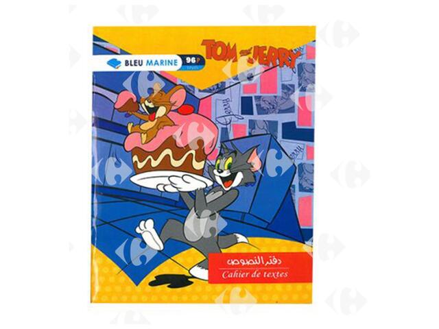 Cahier Bleu Marine Pique 96 Pages 17x22cm 60g