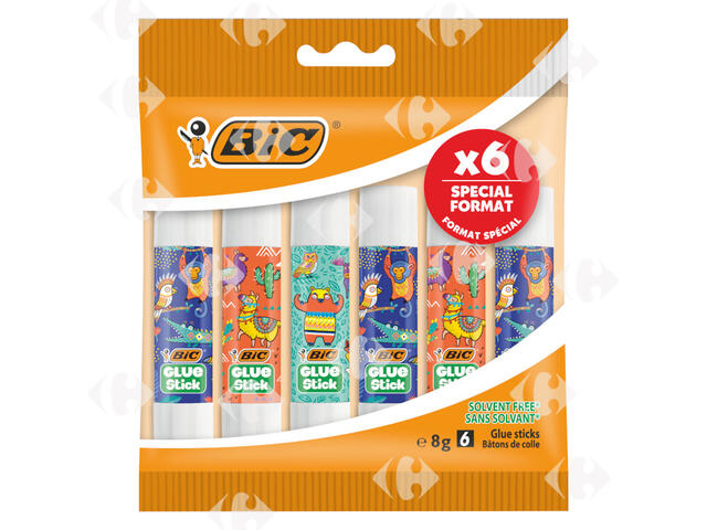 Colle Stick 8 g Décor Pack de 6.