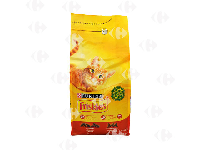 Croquettes au Poulet et Légumes Chats Adultes Friskies 1,7kg