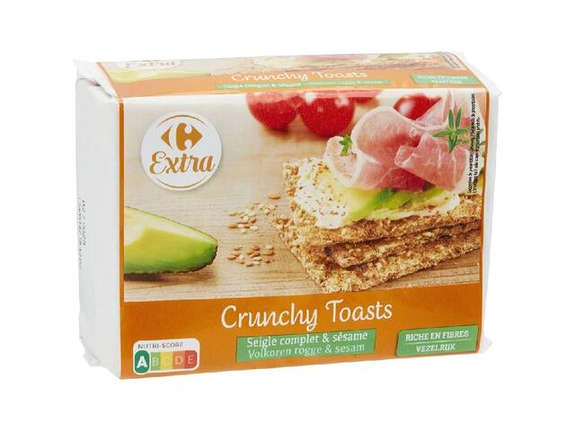 Tartine Crackers Croustillante Seigle & Sésame Carrefour Extra 250g