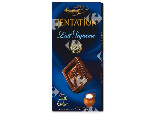 Tablette de Chocolat au Lait Supreme Tentation 100g